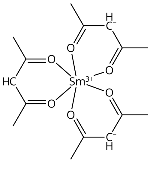 Samarium(III) acetylacetonate Chemical Structure